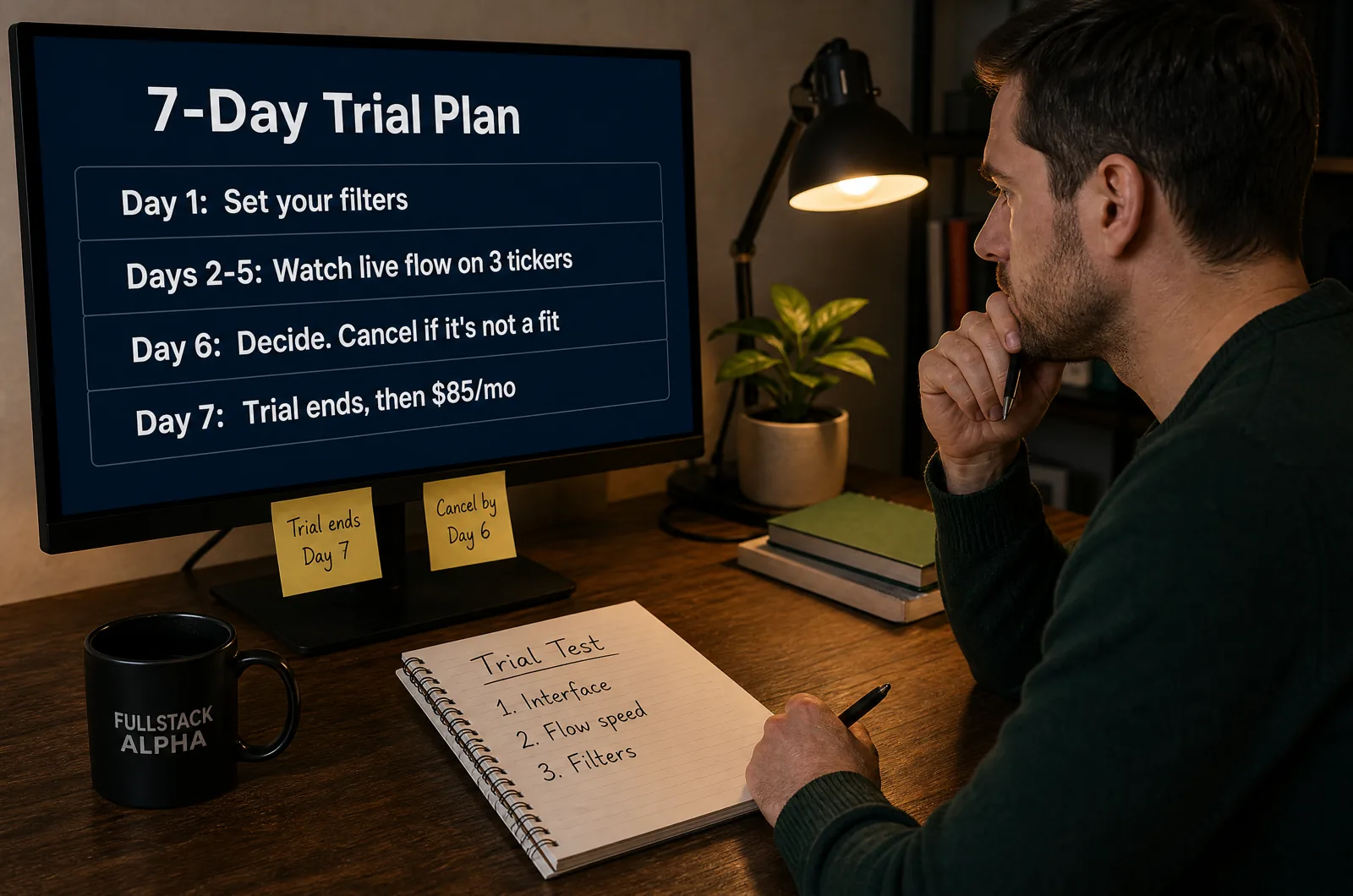 A 7-day plan for testing the Cheddar Flow free trial and cancelling by day 6