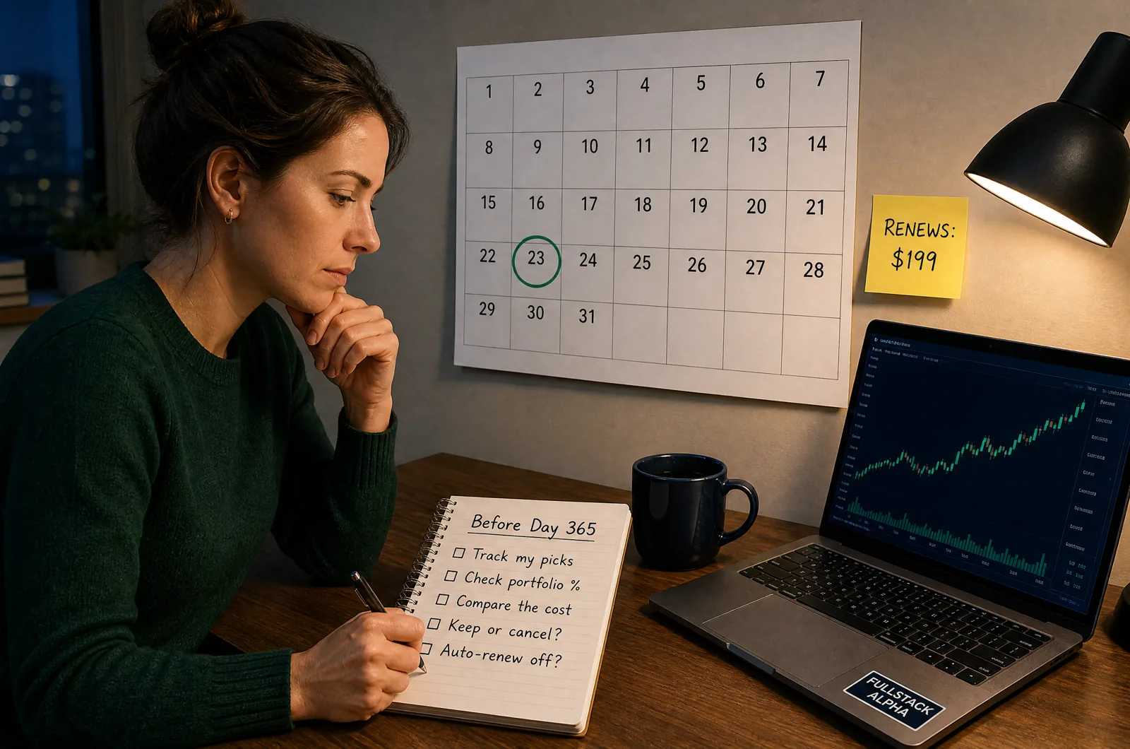 Checklist before a Stock Advisor renewal: track your picks, check portfolio share, compare the cost, keep or cancel, turn off auto-renew